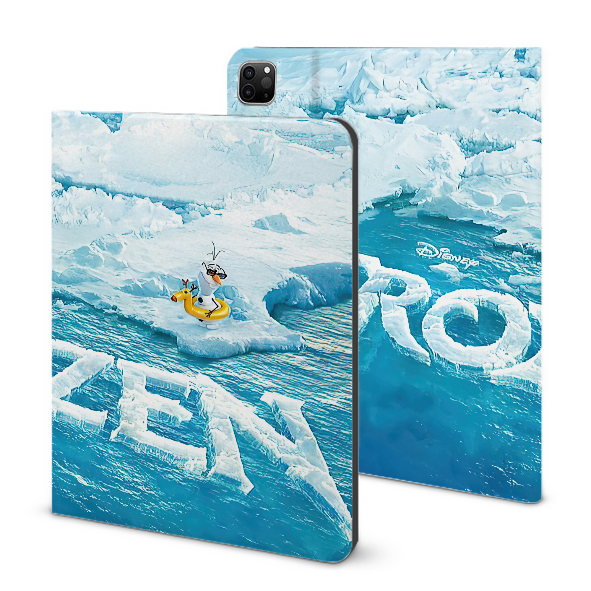 （画像用） アナと雪の女王 アンナ エルサ Frozen Anna Elsa IPad ケース ブック型 PUレザー TPU 耐衝撃 軽量 薄型 ペン収納なし 全面保護 IPad 各モデル対応